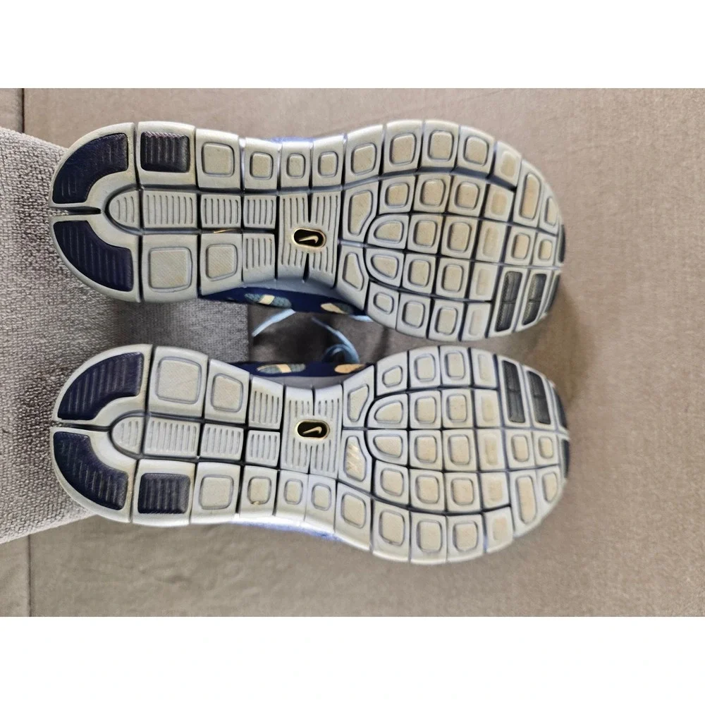 Nike Free Run 2 Blue Grey Running Shoes Womens 7 Low Top Sneakers (sku 133)